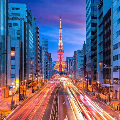 Japón con Cerezos